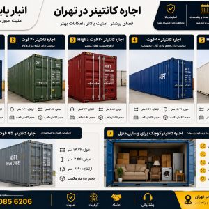 جاره کانتینر کوچک برای وسایل منزل در تهران – انبار پایتخت