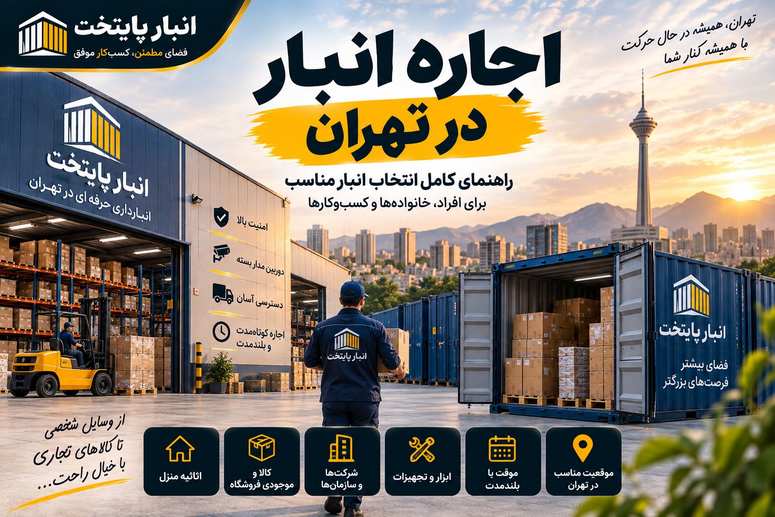 اجاره انبار موقت برای نگهداری وسایل